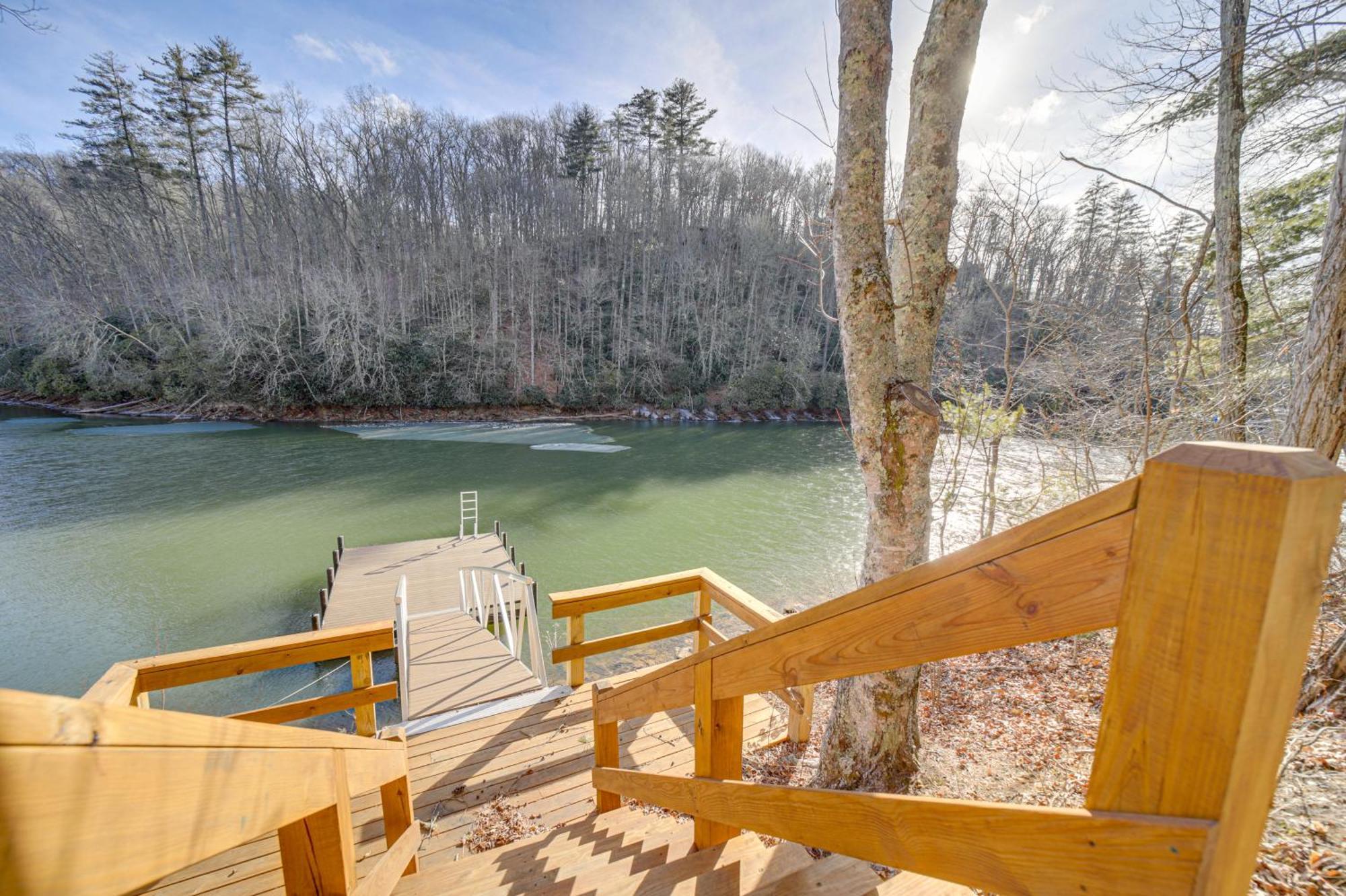 Lakeside Cashiers Cabin With Private Boat Dock! Cullowhee Buitenkant foto